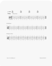 music for d7 open position fingerstyle