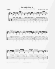 example of twinkle twinkle in standard notation