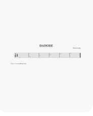 drop d tuning sheet music